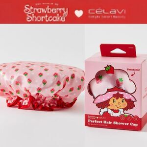 Celavi X Strawberry Shortcake Perfect Hair Shower Cap